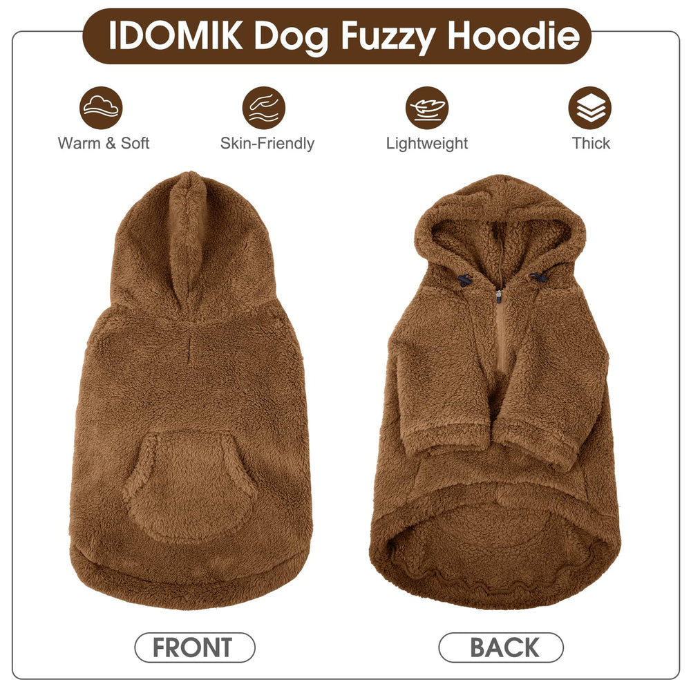IDOMIK chaqueta para perro con cremallera suave para poner sin esfuerzo.