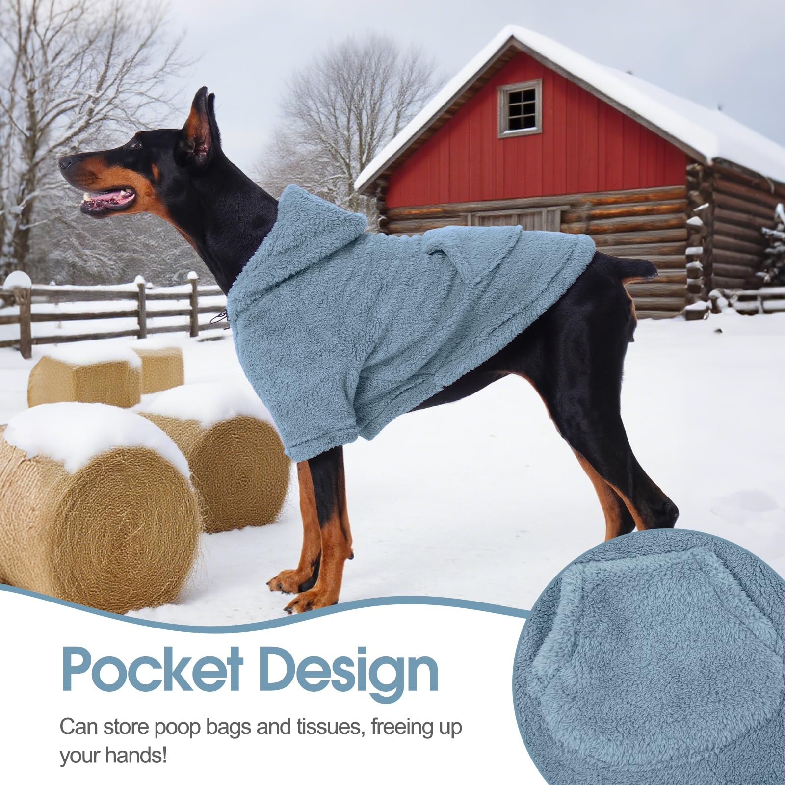 IDOMIK sudadera para perro tallas para todas las razas: ajuste cómodo para distintas medidas