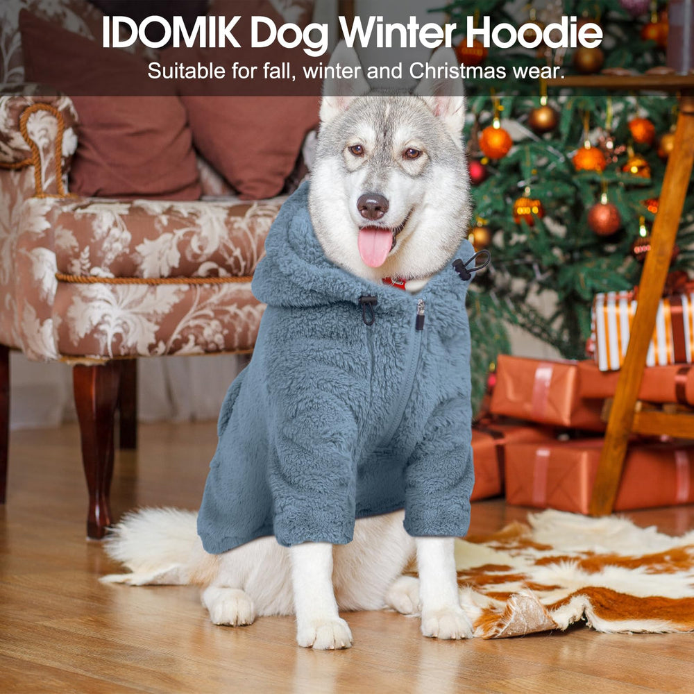 IDOMIK sudadera para perro usos invernales y navideños: ideal para paseos y fotos festivas
