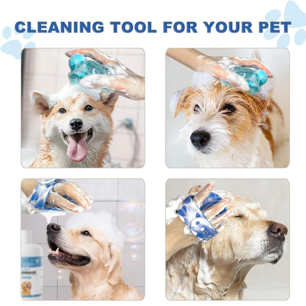 IDQQUQQ cepillo lavado perro pelo corto: diseño suave para razas pequeñas.