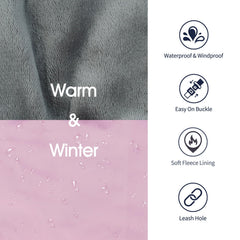 IECOii abrigo para perros XXL - tela impermeable y viento resistente.