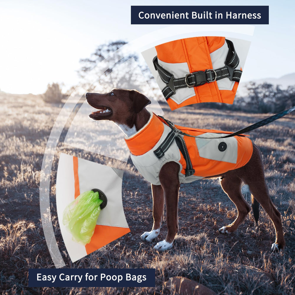 IECOii abrigo de invierno para perro, forro polar cálido para días fríos.