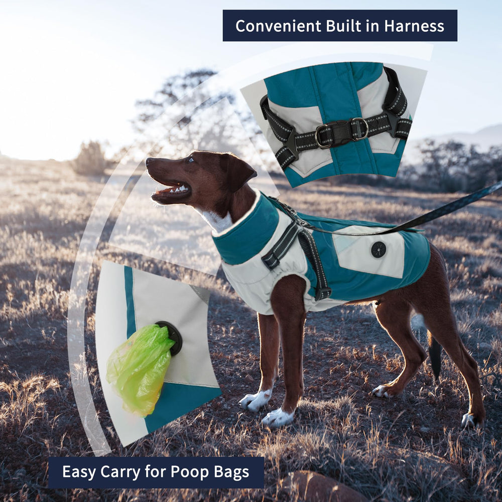 Casaca invernal impermeable IECOii con forro polar para clima frío.