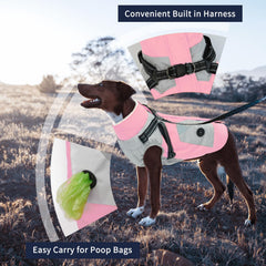 IECOii chaqueta invierno para perro grande con reflectante para mayor visibilidad