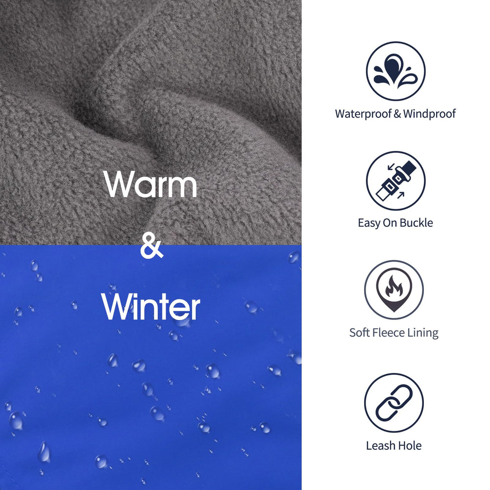 IECOii prenda impermeable para perros, protege contra lluvia y nieve