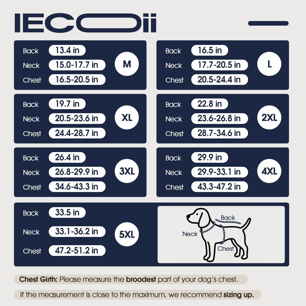 IECOii chaqueta con tiras reflectantes anchas para mayor visibilidad nocturna.