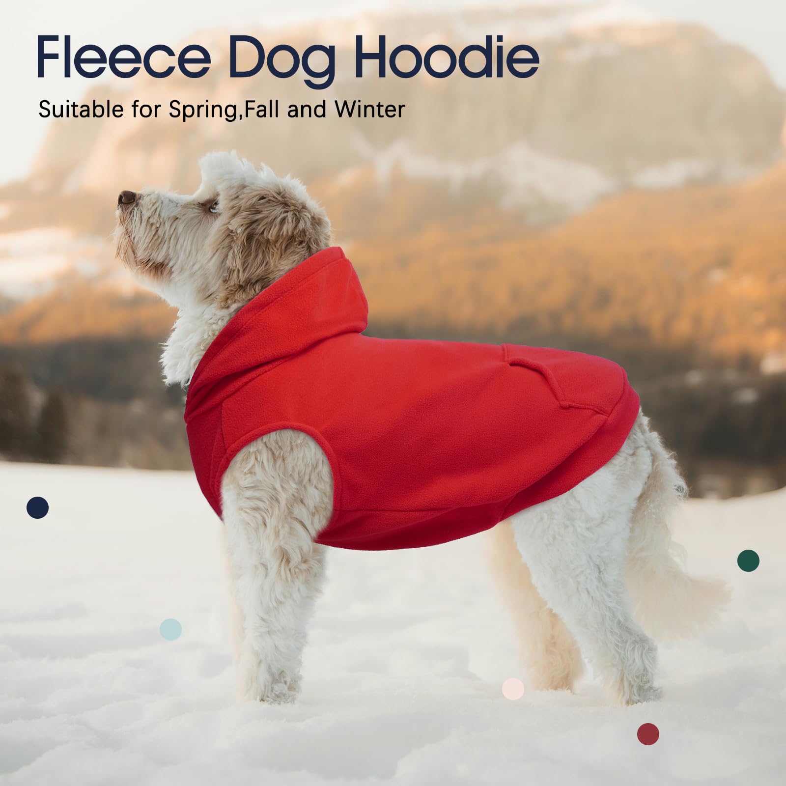 IECOii sudadera polar para perros detalle tejido suave