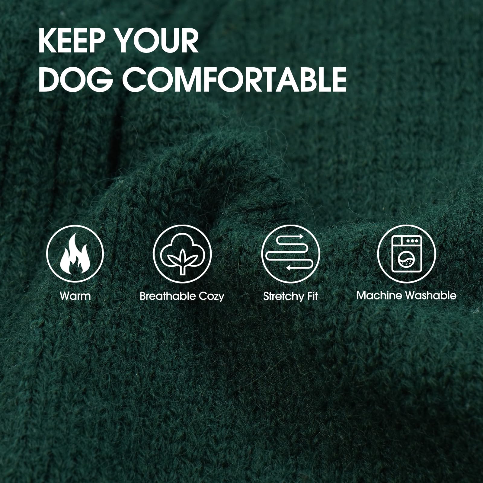IECOii sudadera verde para perro medio con mangas, diseño cómodo para poner y quitar