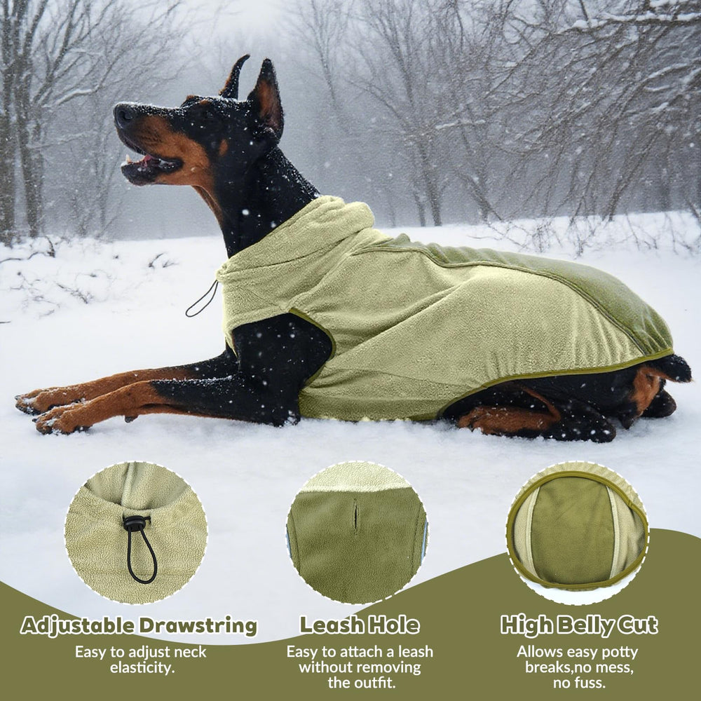 IECOii sudadera para gran-danés cuello alto protege contra viento y frío.