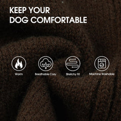 IECOii sudadera extragrande para perros, enfoque en pecho, calor suave.