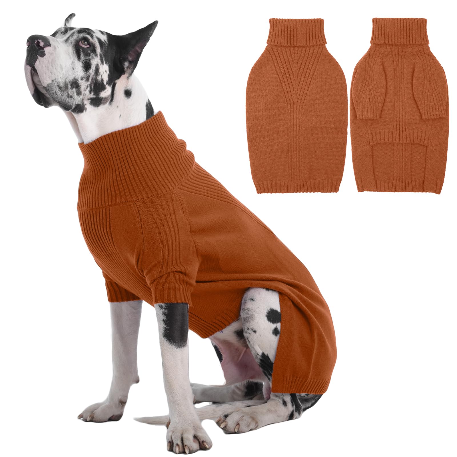 IECOii sudadera para Gran Danés 5XL en caramelo para inviernos fríos