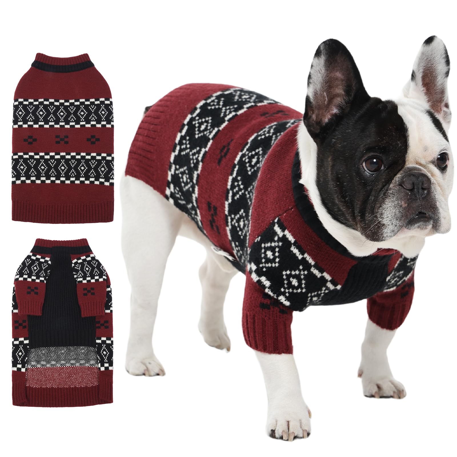 IECOii sudadera para perro mediano con cuello alto y calor cómodo