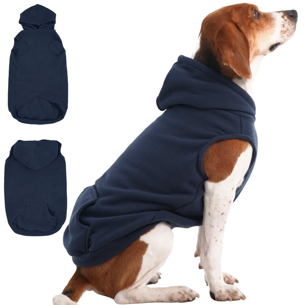 IECOii sudadera para perro mediano, frente visible, calidez suave para paseos.
