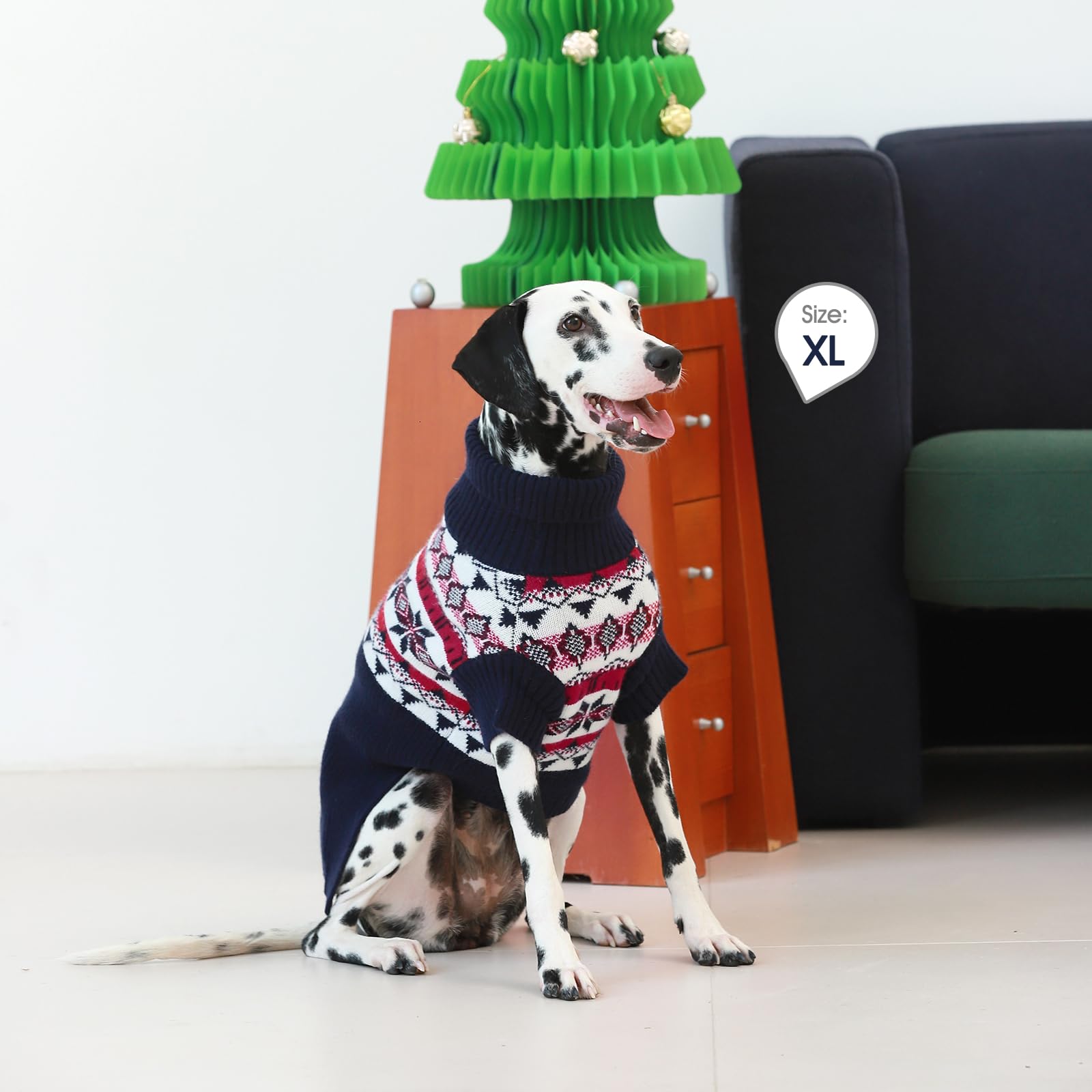 IECOii sudadera roja para perros, versátil para uso diario y fiestas.