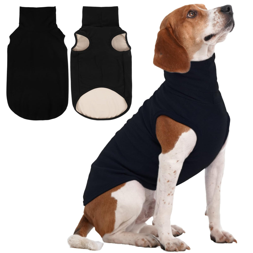 IECOii sudadera X-Grande para perro con cuello alto y tela de veludo cálido.