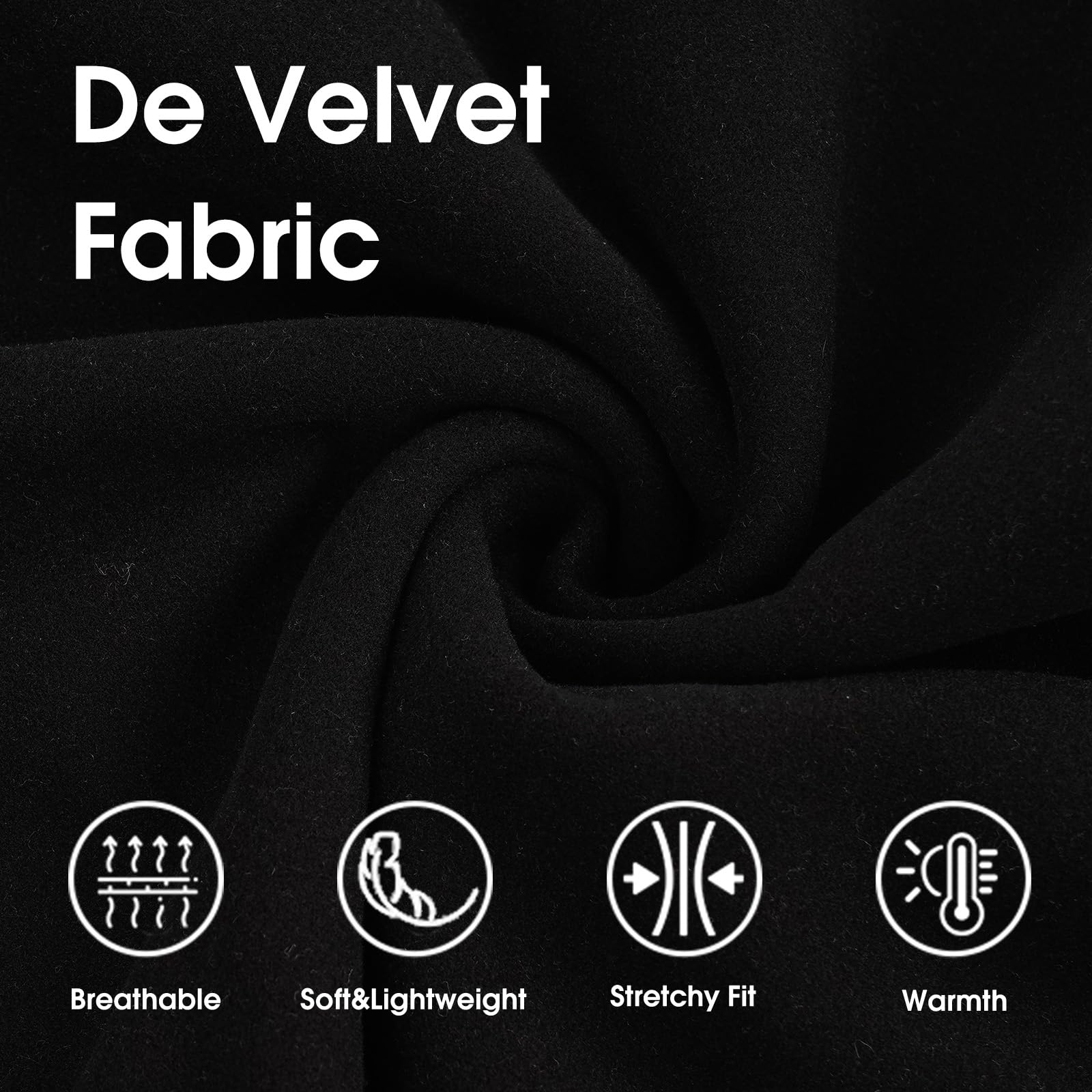 IECOii sudadera X-Grande, tejido suave de veludo para libertad de movimiento.