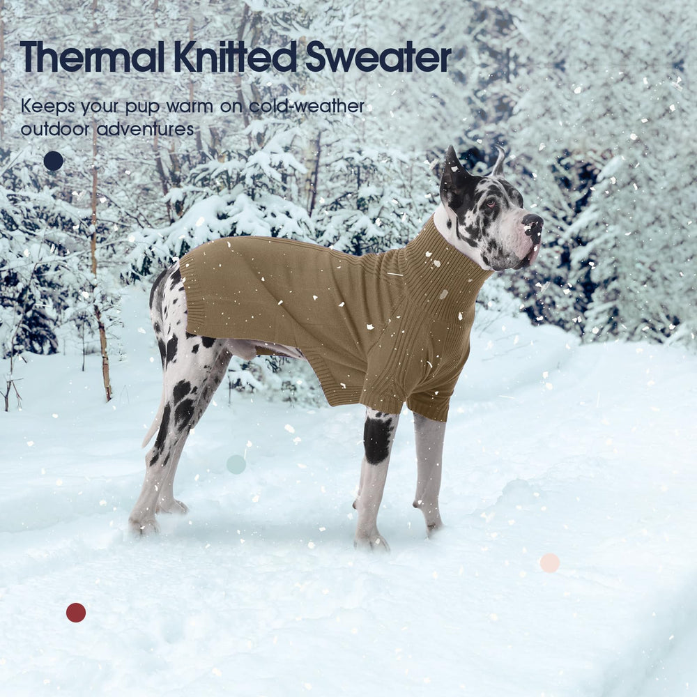 IECOii sudadera para perro 4XL camel tejido elastico que estira con movimiento.