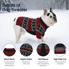 IECOii sudadera para perro XL con cuello mock para protección contra el viento.