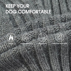 IECOii sueter tejido para perro medio con mangas para movilidad cómoda.