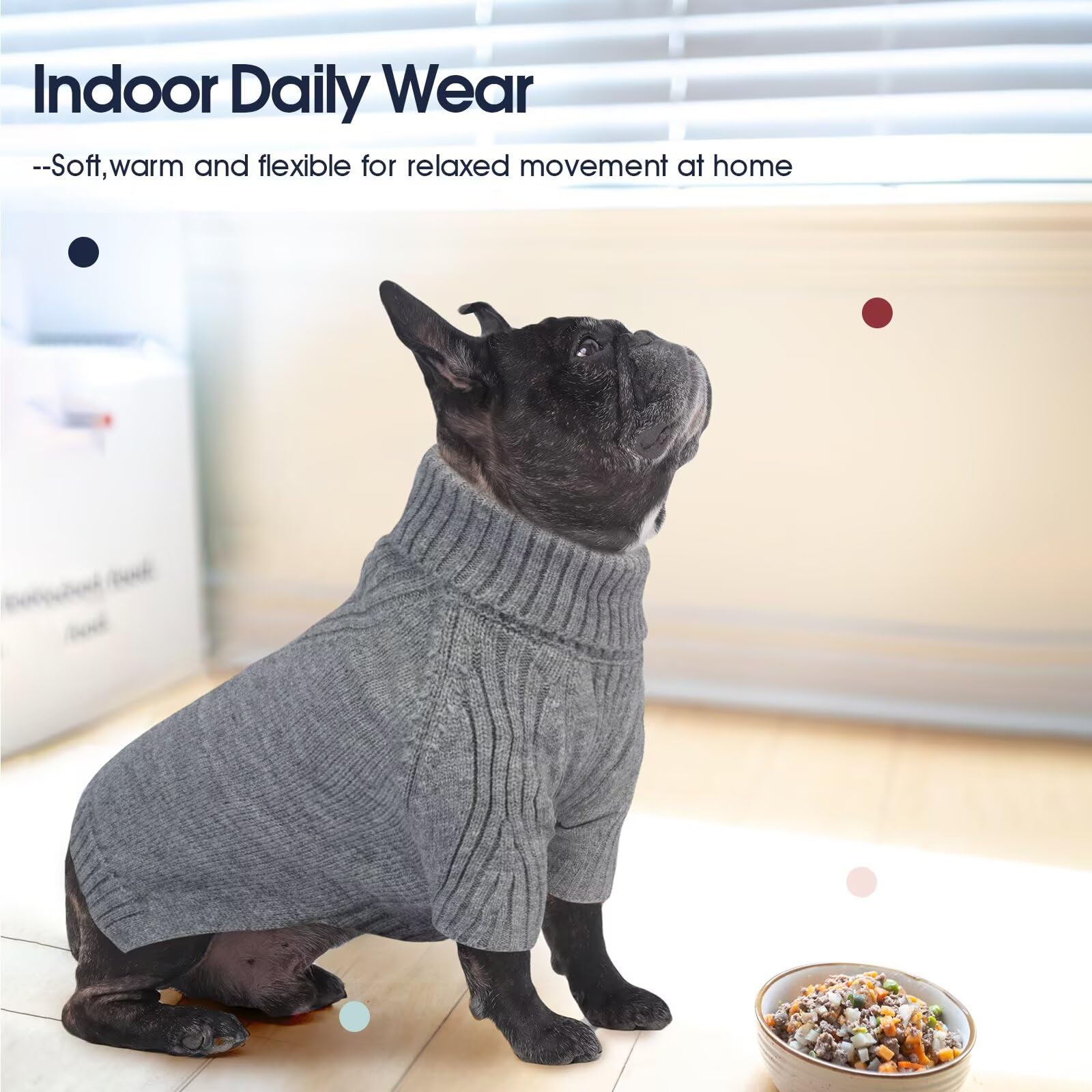 IECOii sueter unisex para perros medianos, cómodo y suave al tacto.
