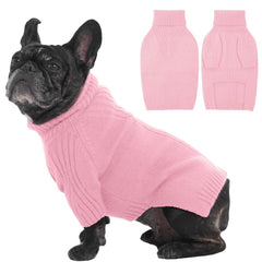 IECOii suéter para perro mediano con cuello alto y manga, abrigo cómodo para paseos