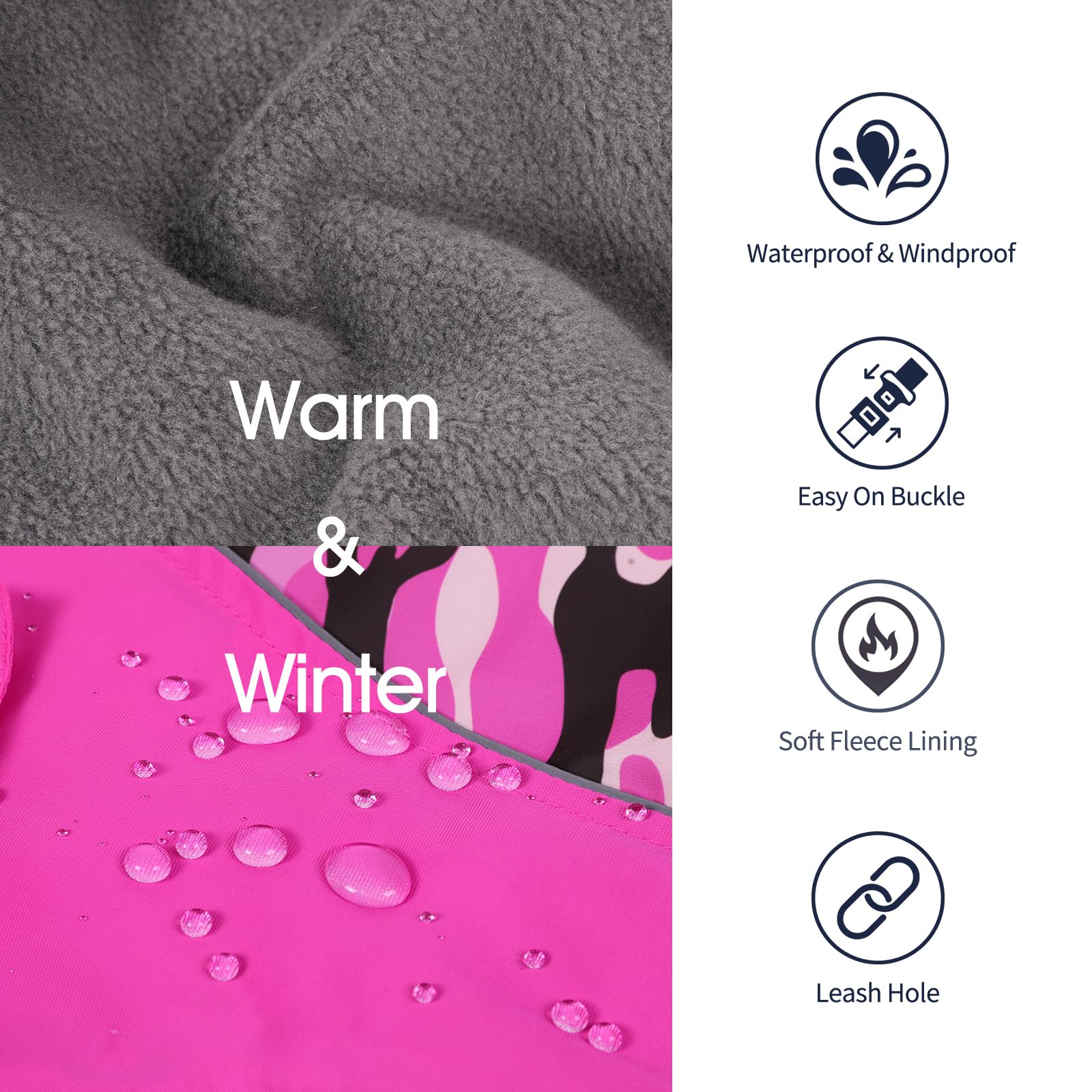 IECOii tejido resistente al agua, perfecto para lluvia o nieve