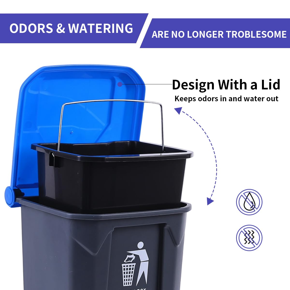 ienjoyed cubo interior desmontable para vaciados fáciles