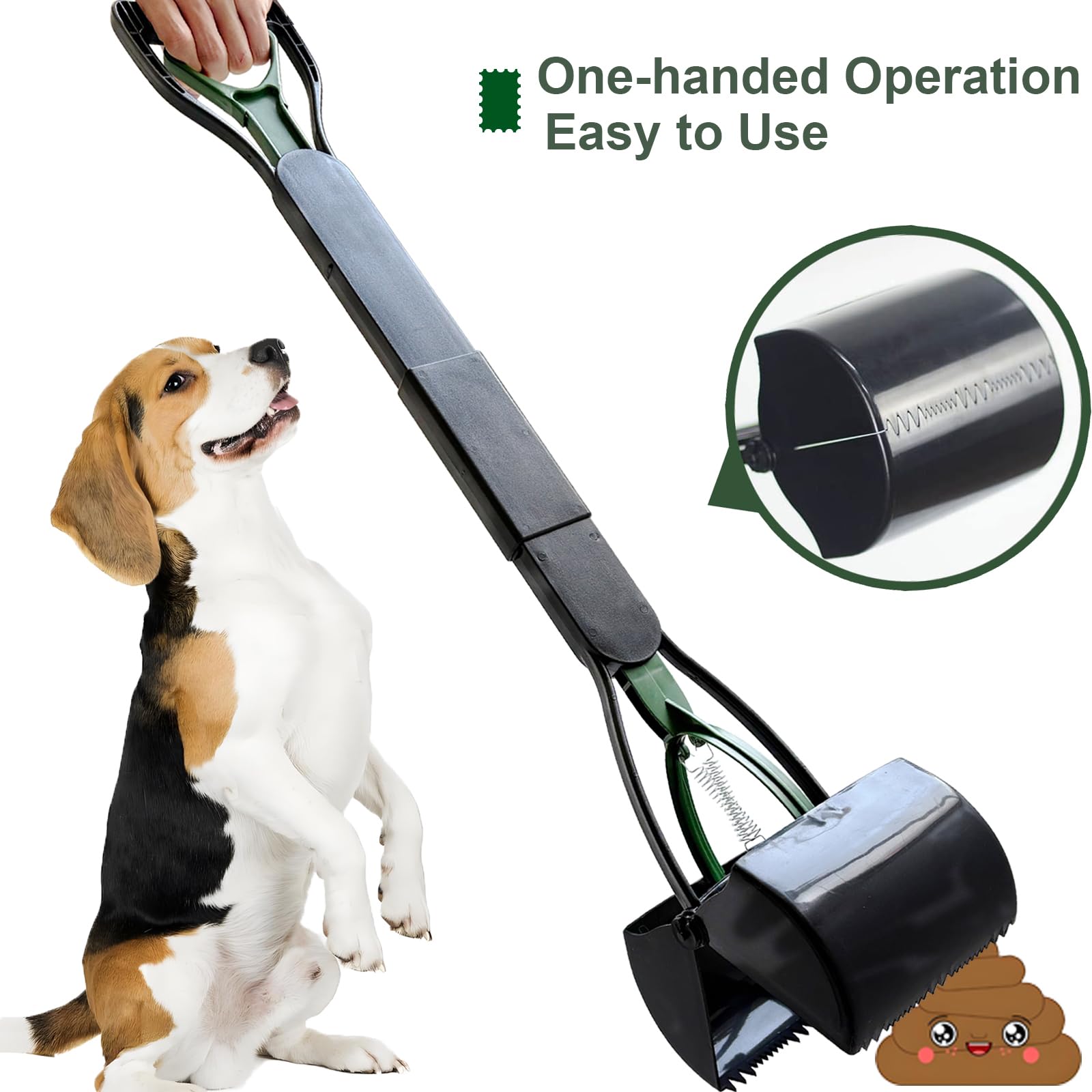 ienjoyed recogedor de heces para exteriores, perfecto para patios