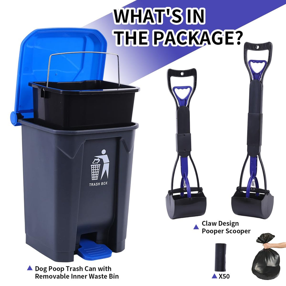 ienjoyed recogedores para perros con tapa de 20 L para controlar olores