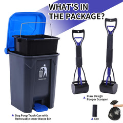 ienjoyed recogedores para perros con tapa de 20 L para controlar olores