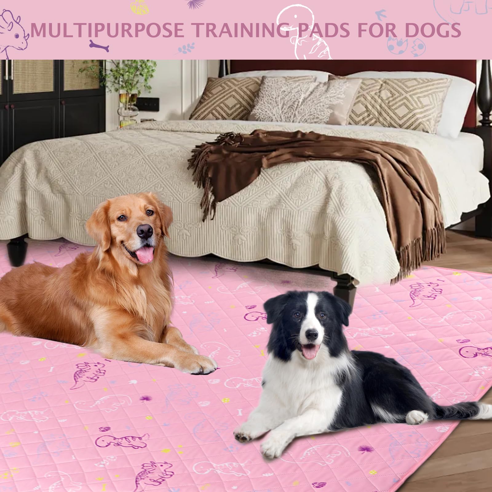 IEUUMLER almohadilla extra grande 71x71, perfecta para corral o jaula de perros.