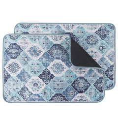 IEUUMLER almohadillas lavables para perros en azul, protección del suelo durante la noche.