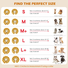 IEUUMLER collar protector inflable ajustable para perros, evita mordidas y lamidas.