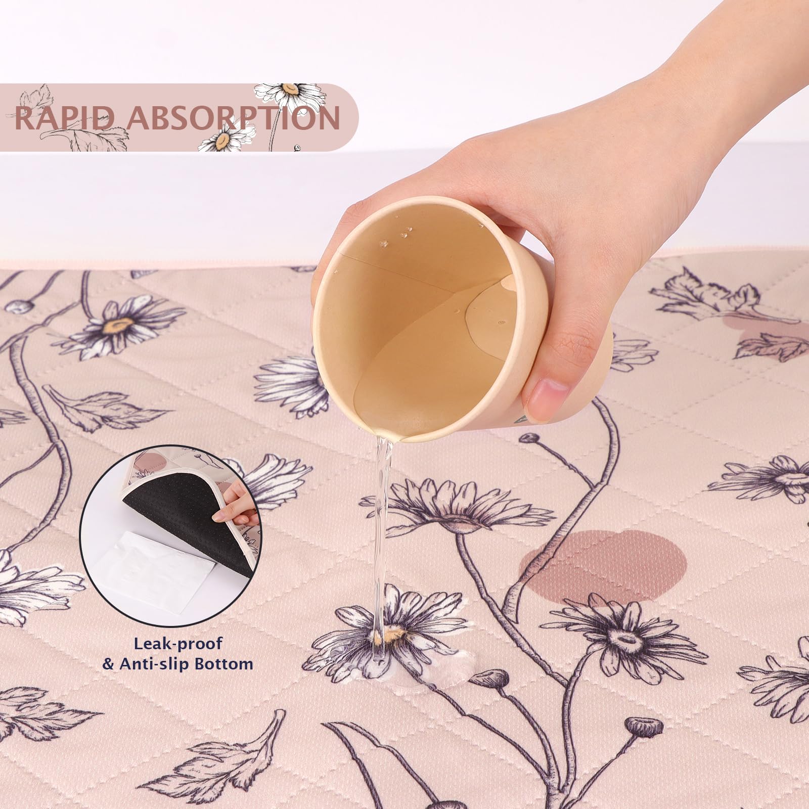 IEUUMLER pad reutilizable para jaula o playpen con protección de suelo