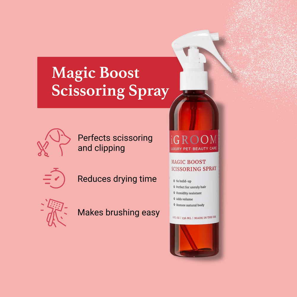 iGroom Magic Boost botella 8 oz, opción profesional y para casa