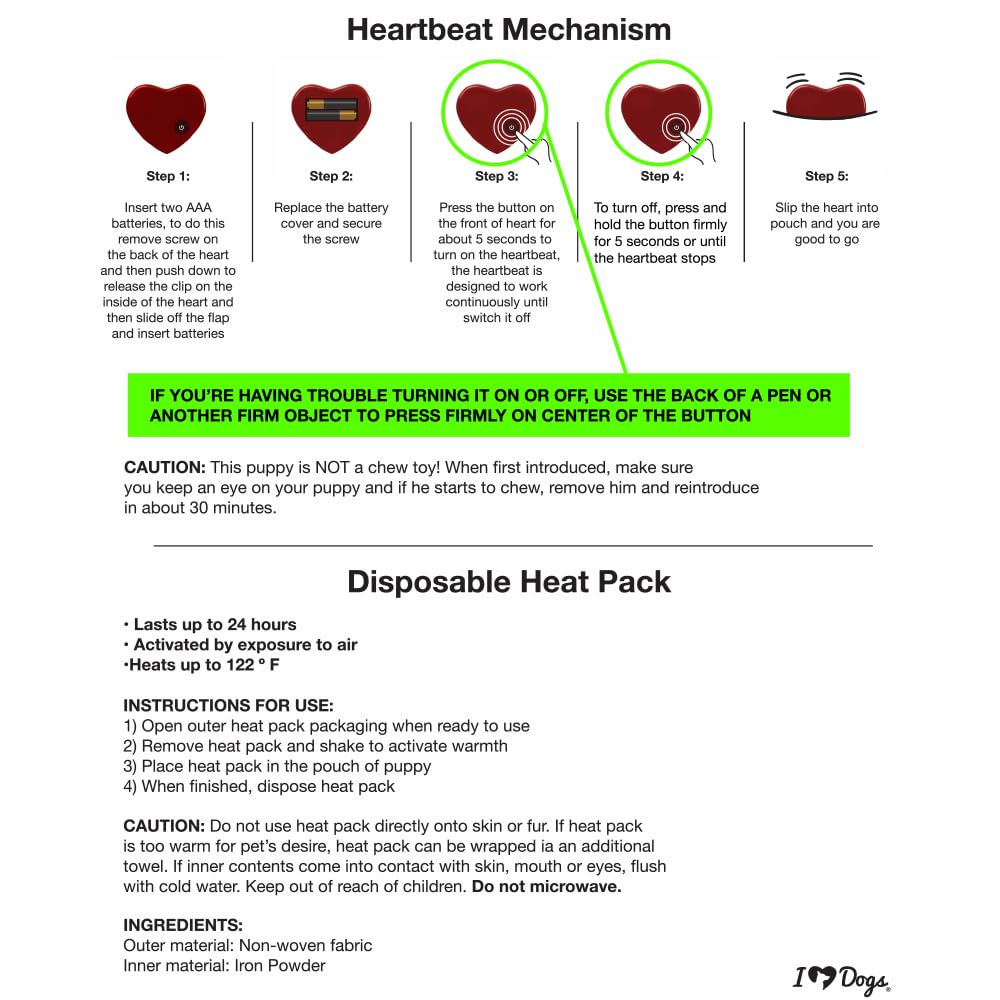 iHeartDogs Peluche-suave-lavable ofrece confort y fácil limpieza.