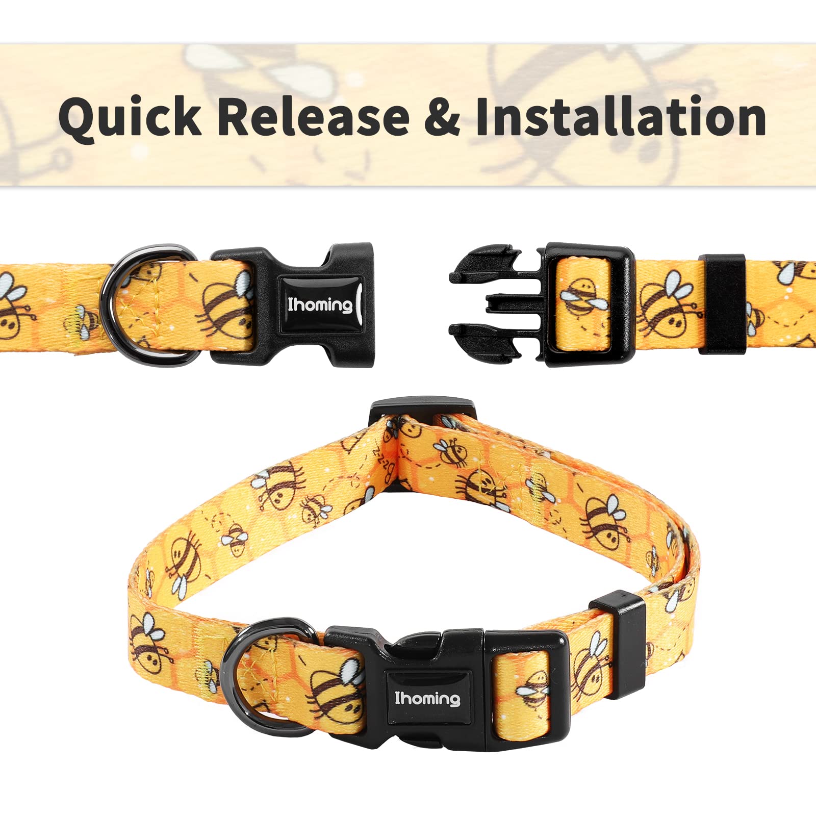 Ihoming collar ajustable para cachorro, talla de 6.75 a 10 pulgadas.