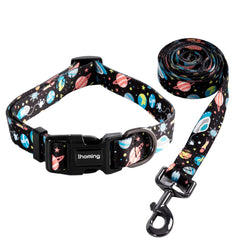 Ihoming collar y correa con diseño de patrón único para localizar a tu mascota.