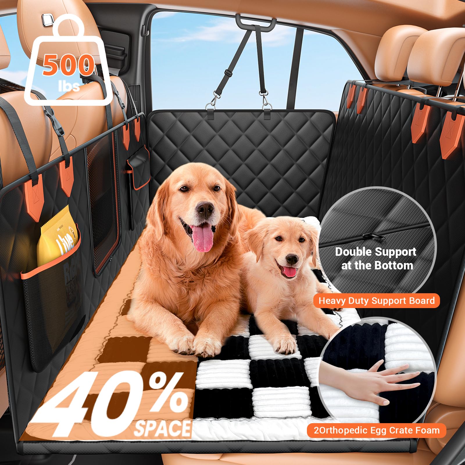 IJVAE base dura resistente, soporta hasta 500 libras para perros grandes.