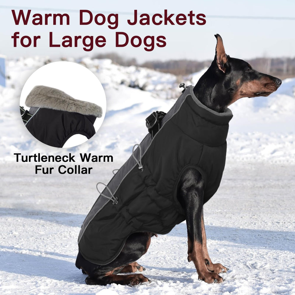 IKIPUKO capa perro invierno con anillos D para correa.