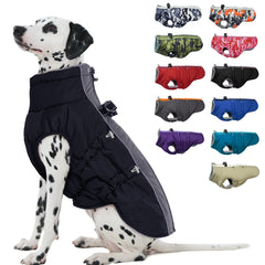 IKIPUKO capa para perro con cremallera trasera, abriga durante paseos invernales.