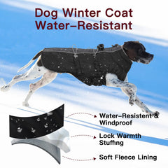 IKIPUKO capa perro invierno resistente al agua mantiene seco durante salidas.