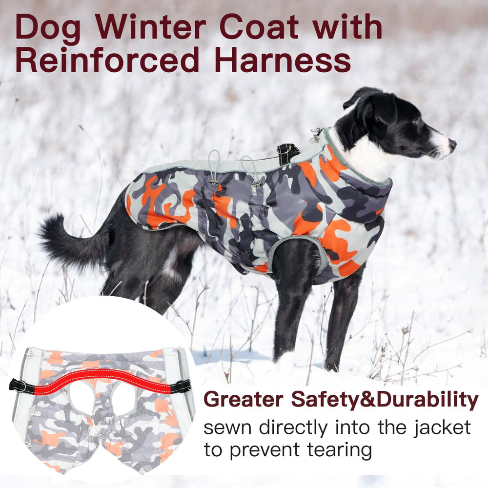 IKIPUKO chaqueta de invierno para perro XXL, dorso, conserva el calor