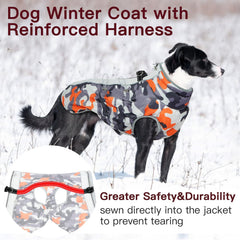 IKIPUKO chaqueta de invierno para perro XXL, dorso, conserva el calor