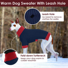 IKIPUKO suéter suave y elástico para perro, ideal para caminatas frías.