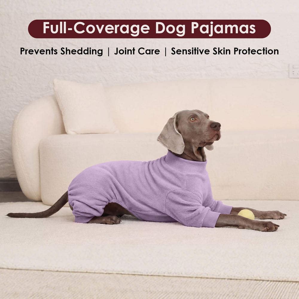 IKIPUKO pijama para perro grande, detalle forro fleece: suave y cálido.