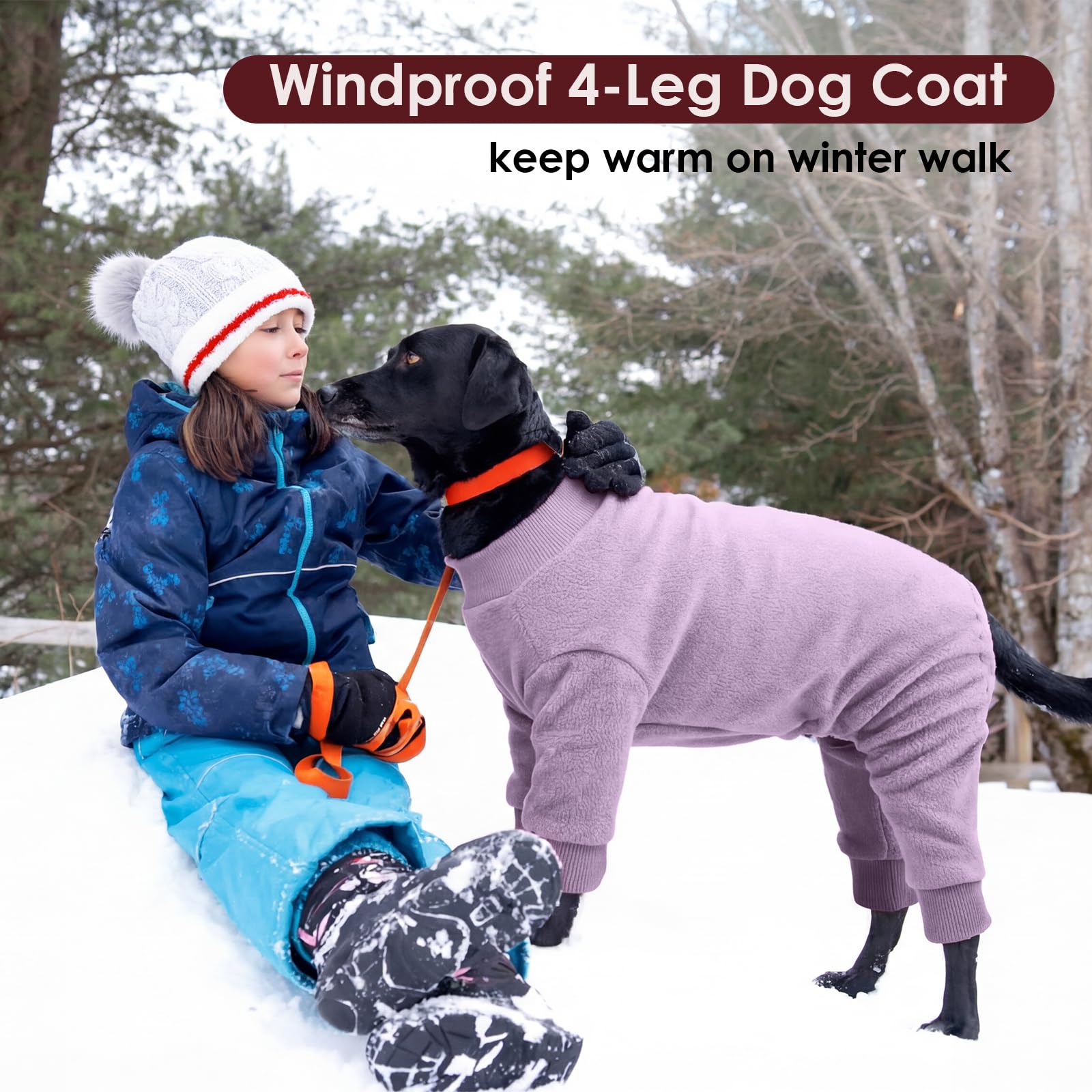 IKIPUKO pijama perro grande uso interior y exterior: cómodo en casa y al aire libre.