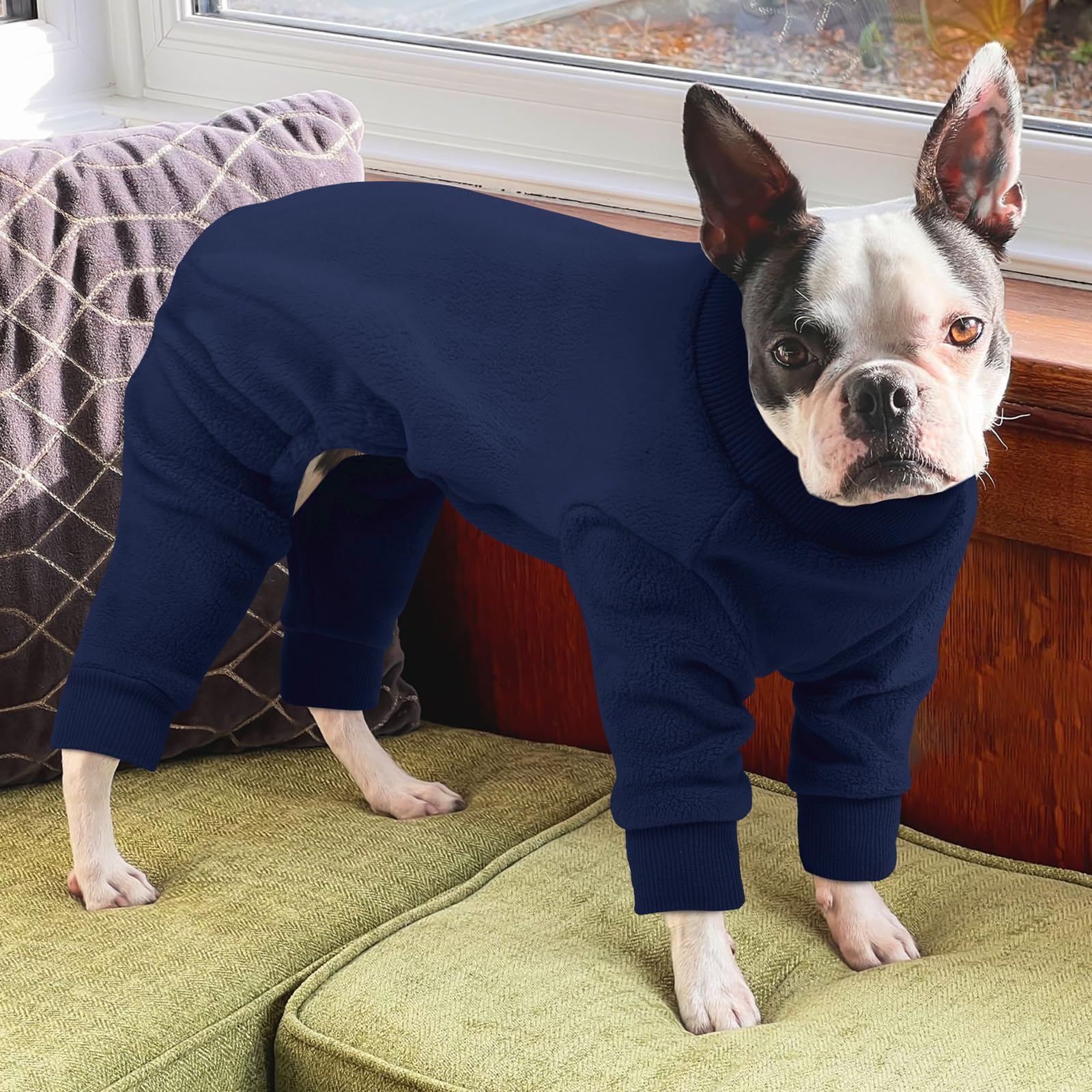 IKIPUKO pijama para perro tono rosa vivo, diseño llamativo