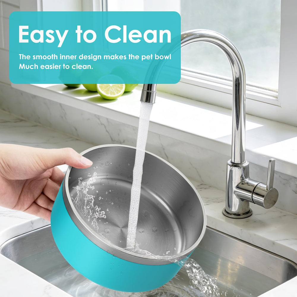 Cuenco ikitchen con diseño de borde plano para comodidad de la lengua.