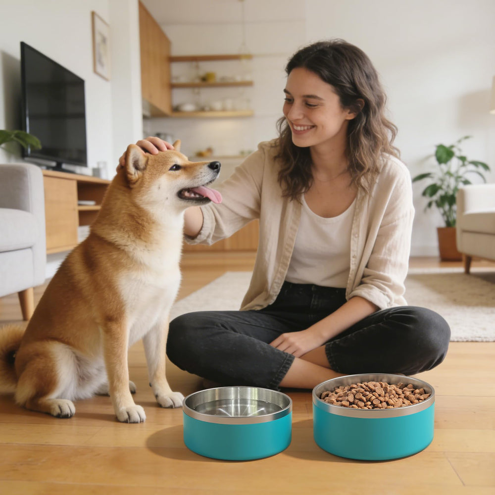 Cuenco ikitchen duradero y resistente a mordidas para perros grandes.